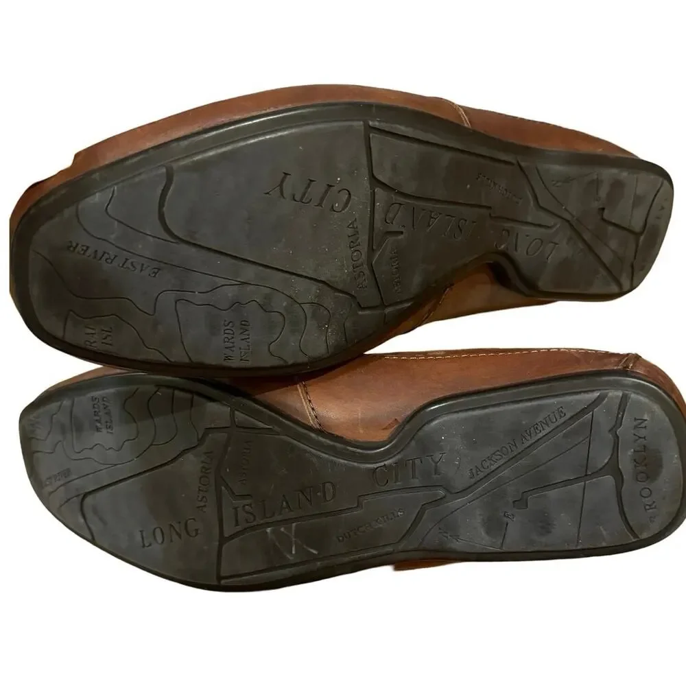 Steve Madden Mens Virage Loafer 10 Shoes Brown Leather chapmen Slip-On Horsebit - Picture 8 of 8